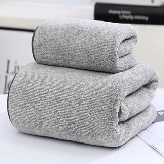 Charcoal Fiber Coral Fleece Towels Suit