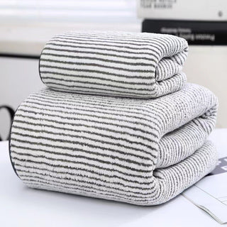 Charcoal Fiber Coral Fleece Towels Suit
