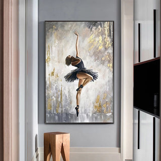 Ballet Dancer Oil Painting Poster