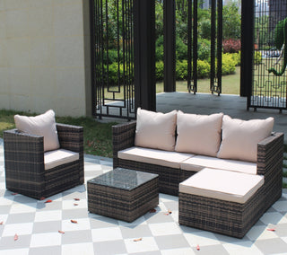 Rattan Patio Furniture Set Wicker Sofa