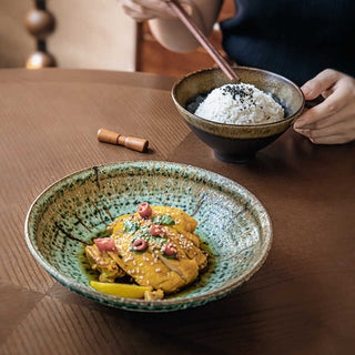 Deep Plates Bamboo Hat Meal Bowl