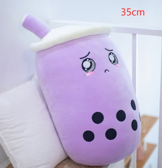Plush Strawberry Milk Tea Cushion