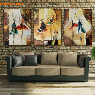 Ballet Girl Art Deco Painting Canvas Core
