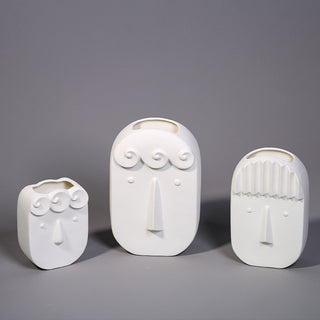 Creative Face Ceramic Vase Ornament