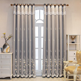Double Open Bedroom Wedding Curtain Set