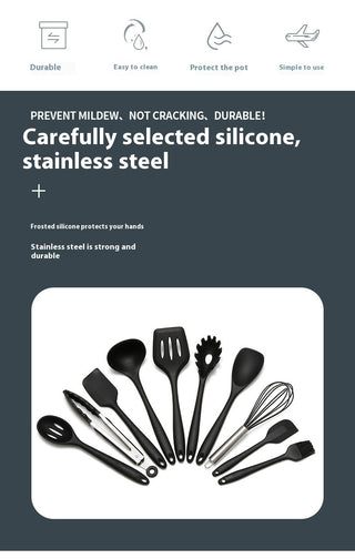 Non-Stick Silicone Kitchen Utensil Set (Baking Utensils Included)