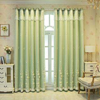 Double Open Bedroom Wedding Curtain Set