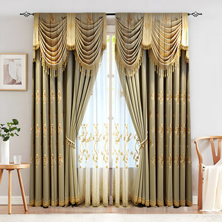 Creative European Flower Character Curtains