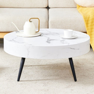 Syra White Marble Coffee Table
