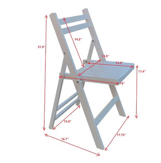 Special Event Wood Folding Chairs (Set of 4)