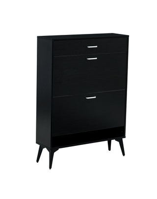 Shoe Cabinet , Shoe Storage Shelves, Black