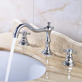 Retro Double Handle Three-Hole Faucet