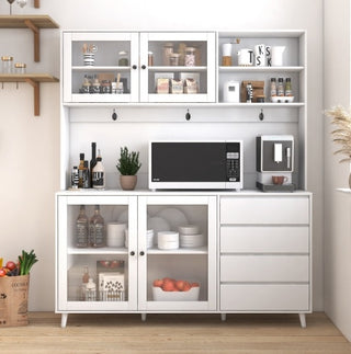 Susan 63" Kitchen Hutch Cabinet