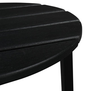 Single Layer Round Side Table (Black)