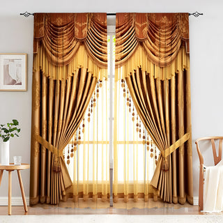 Creative European Flower Character Curtains