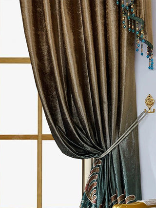 Luxurious Floral European Villa Curtains