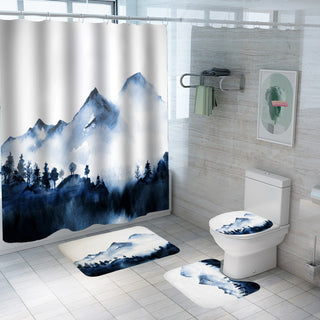 Landscape Print Polyester Bathroom Supplies