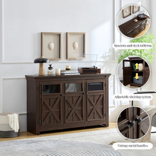 Oak Farmhouse Buffet Sideboard