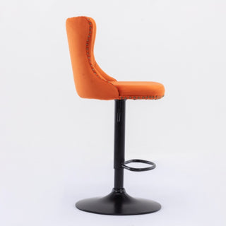 Sasha Velvet Swivel Barstools (Set Of 2)