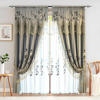Creative European Flower Character Curtains