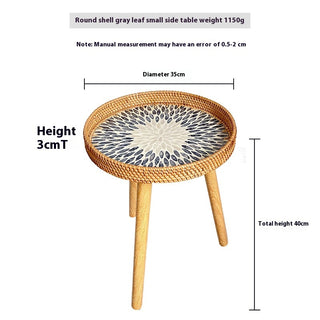 Hand Woven Sofa Side Table