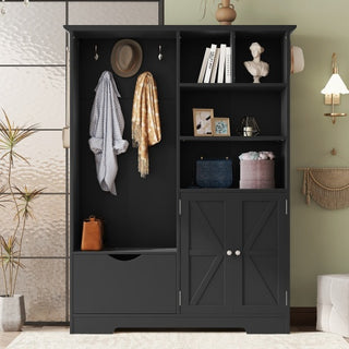 Multi-Functional Hall Tree with Storage