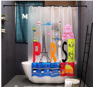 Cartoon Thickened Bathroom Shower Curtain