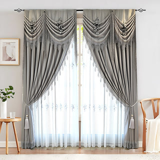 Creative European Flower Character Curtains