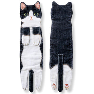 Long Cat Shaped Hand Towels