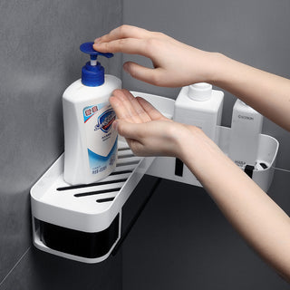 Punch-Free Corner Storage Rack