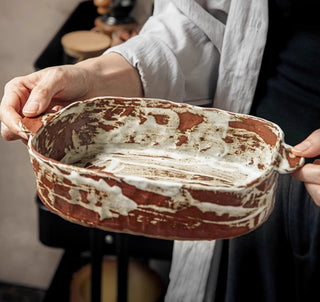 Handmade Handle Disk Anti-scald Deep Plates