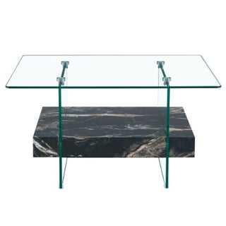 Modern Two Tier Square Coffee Table