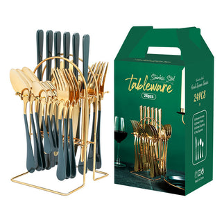 Gold Dinnerware Set Storage Rack Dishwasher