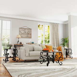Round Decor Coffee Table/Side Table