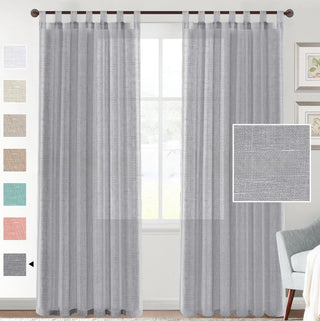 Linen Yarn Transparent Window Curtain
