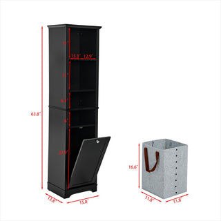 64" Tall Bathroom Storage Cabinet