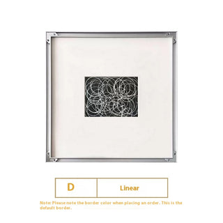 Modern Black White Line Art
