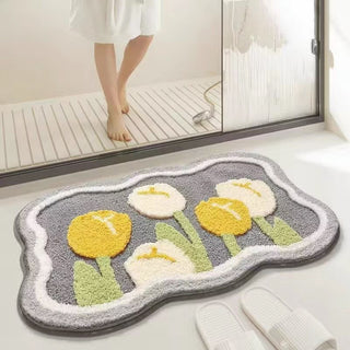 Non-Slip Cashmere Bathroom Floor Mat