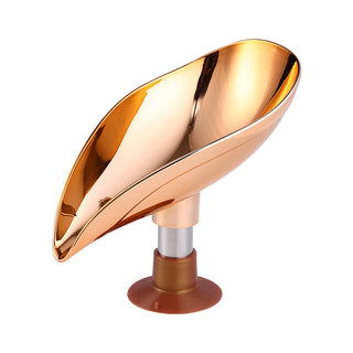 Transparent Leaf-shaped Bathroom Soap Dish