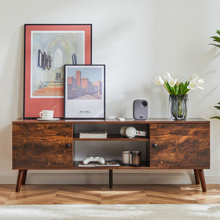 Black Panel TV Stand