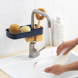 Sponge Drain Rack Storage Basket Bag