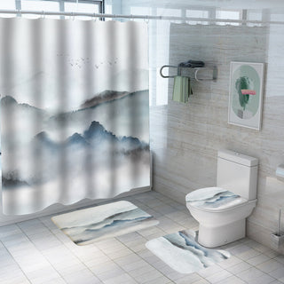 Landscape Print Polyester Bathroom Supplies
