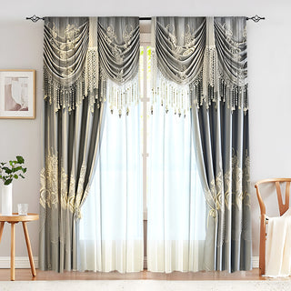 Creative European Flower Character Curtains