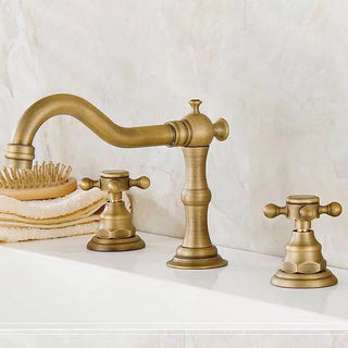 Retro Double Handle Three-Hole Faucet