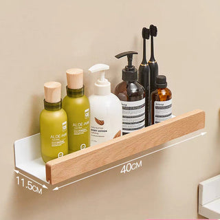 Solid Wood Bathroom Shelves