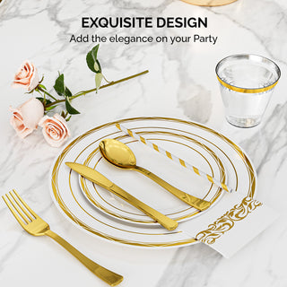 Cutlery Containing Large And Small Plates
