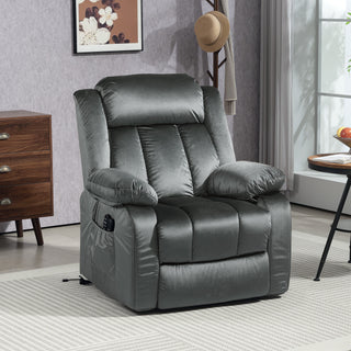 Power Lift Recliner Chair for Elderly, Electric Lift Chair with Massage and Heat, Remote Control, Gray