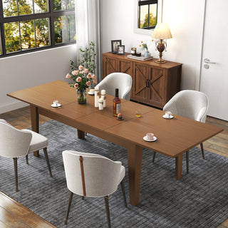 Dining Table ,106.3 In Large Extendable Kitchen Table