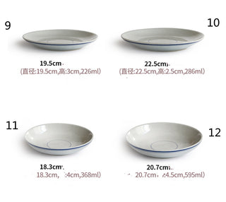 Chinese Retro Ceramic Old-fashioned Bowls And Plates