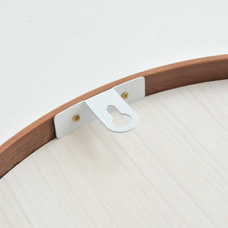 Simple Solid Wood Bathroom Hanging Mirror